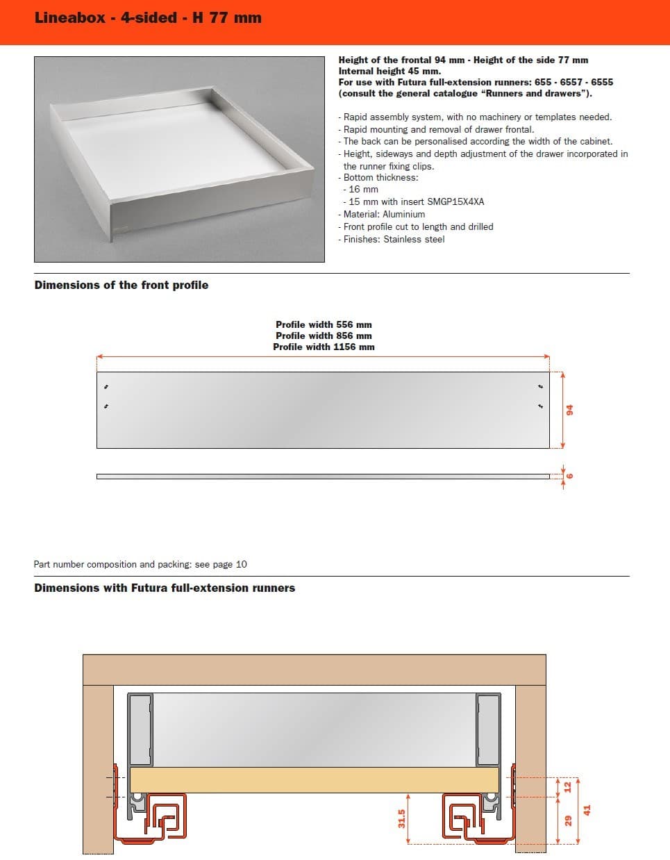 SALICE
LINEABOX
Drawer — 17