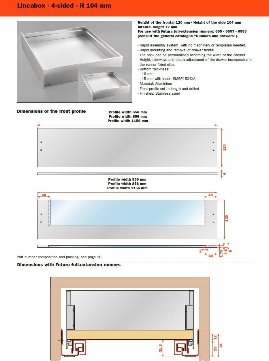 SALICE
LINEABOX
Drawer — 18