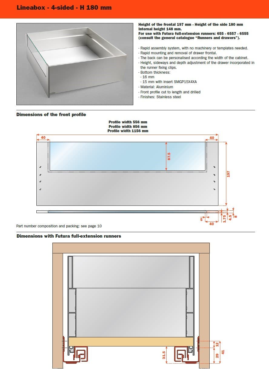 SALICE
LINEABOX
Drawer — 19