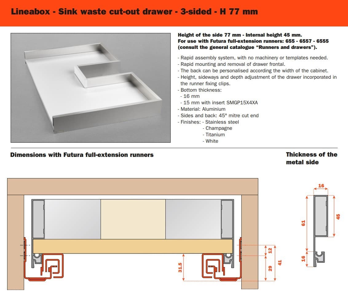 SALICE
LINEABOX
Drawer — 23