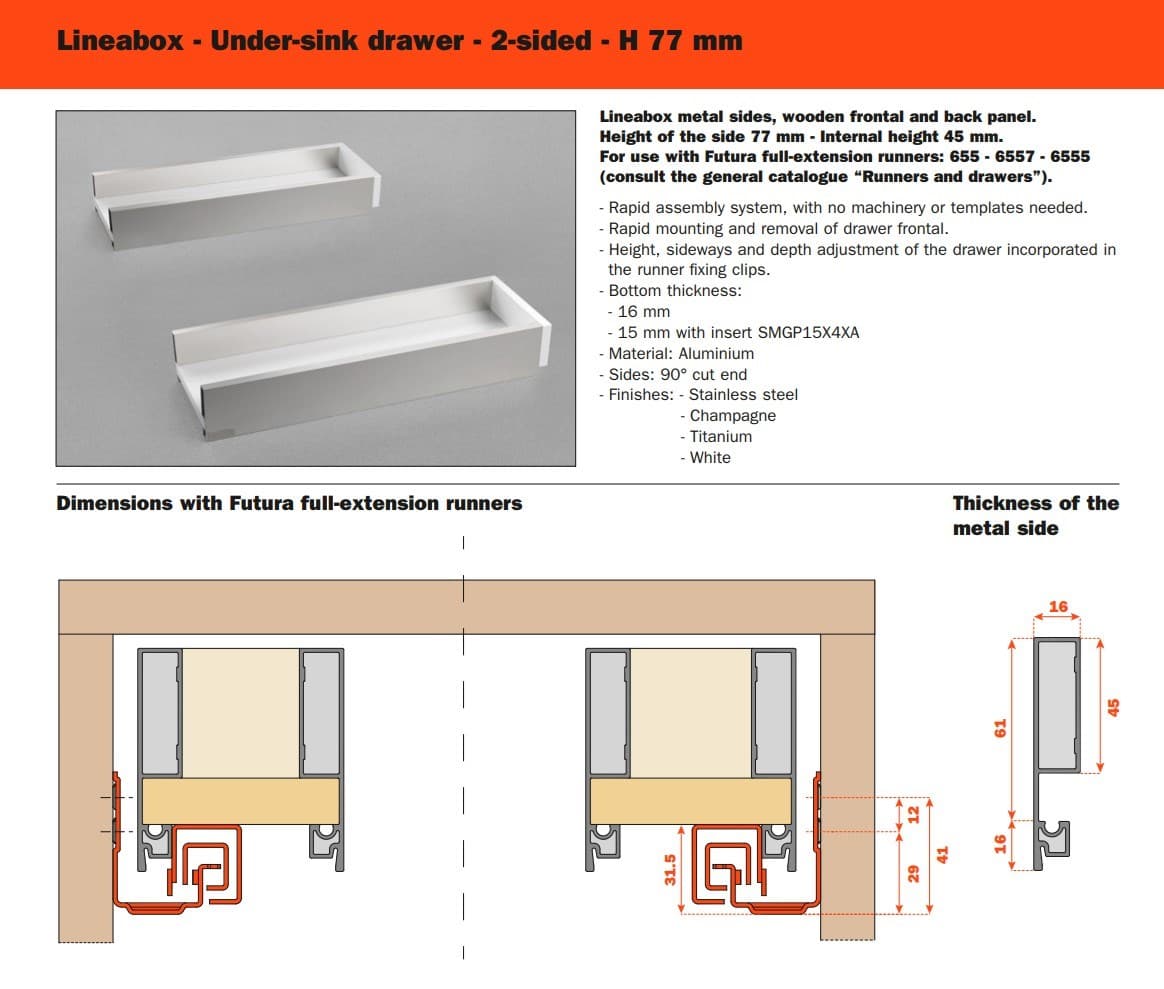 SALICE
LINEABOX
Drawer — 26