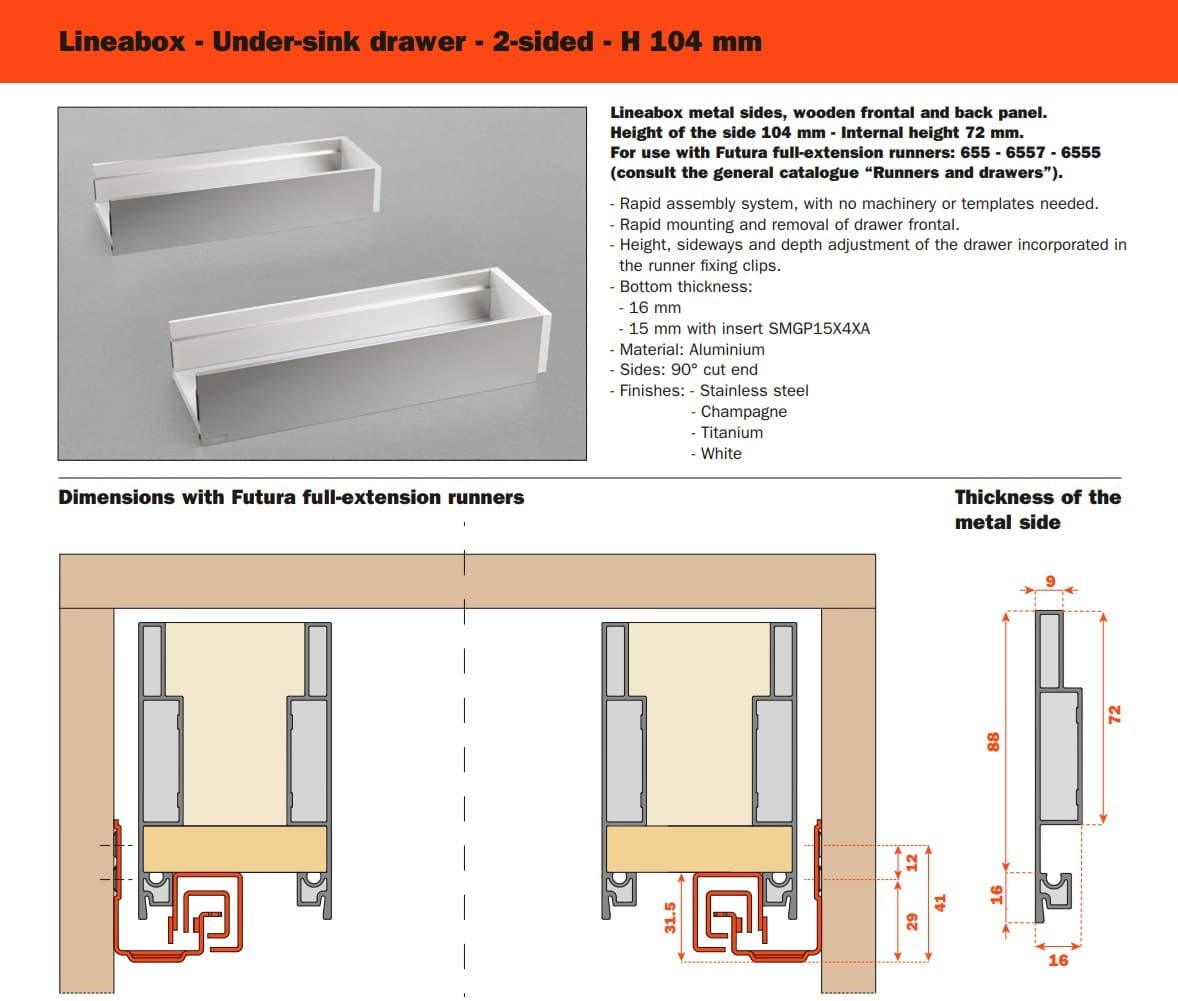 SALICE
LINEABOX
Drawer — 27