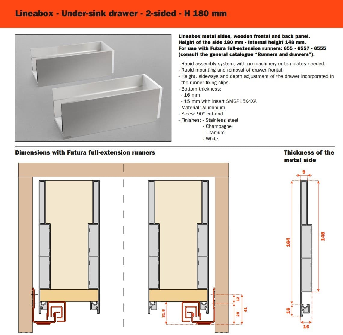 SALICE
LINEABOX
Drawer — 28