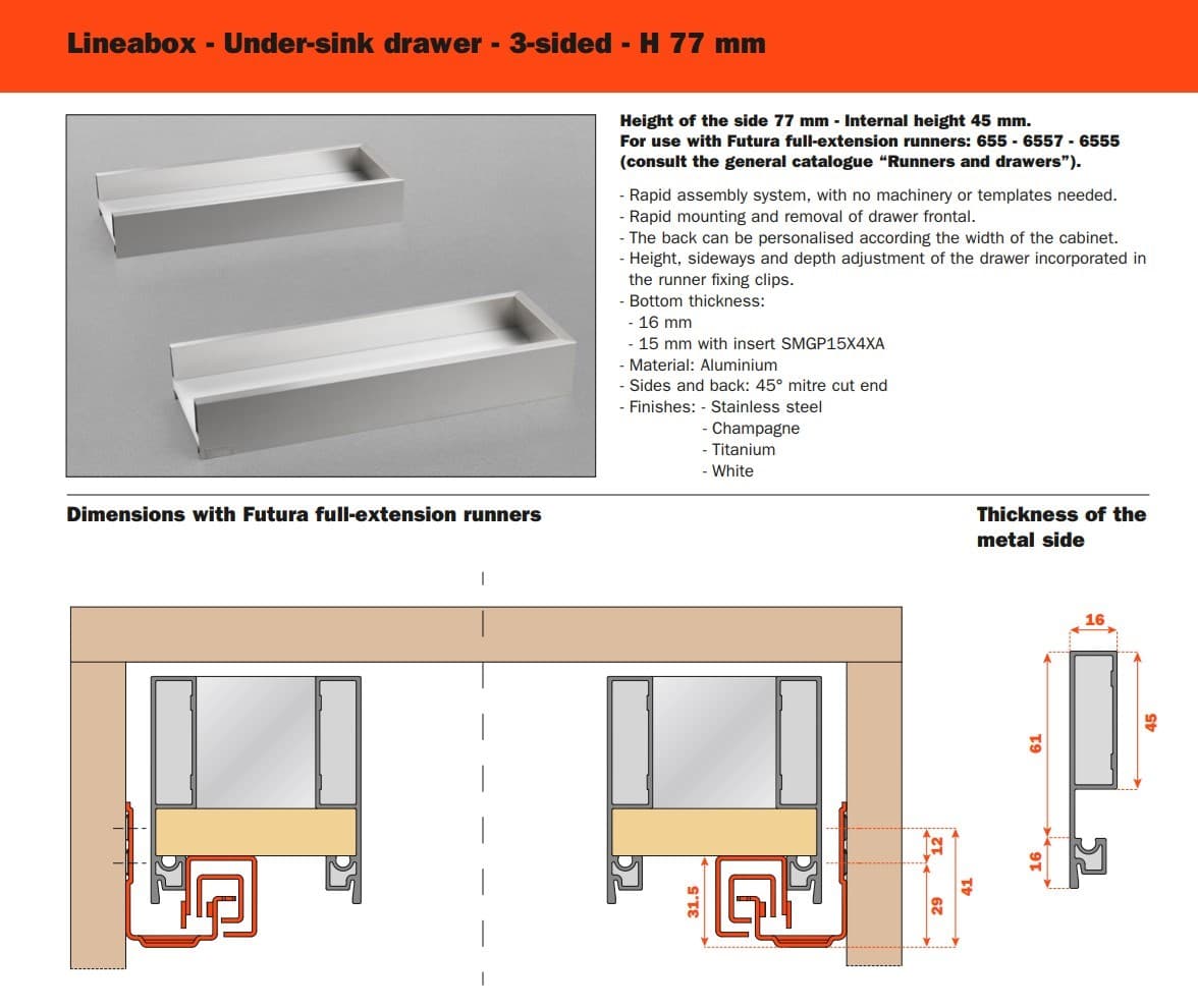 SALICE
LINEABOX
Drawer — 29