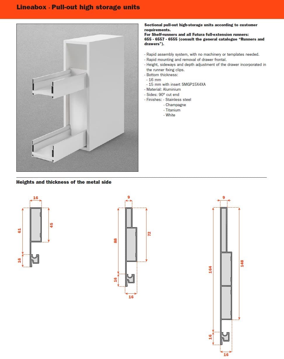 SALICE
LINEABOX
Drawer — 33