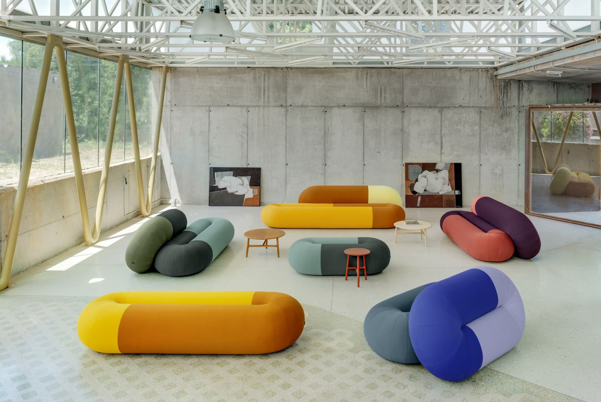 Sancal
LOOP
Oval fabric pouf — 3