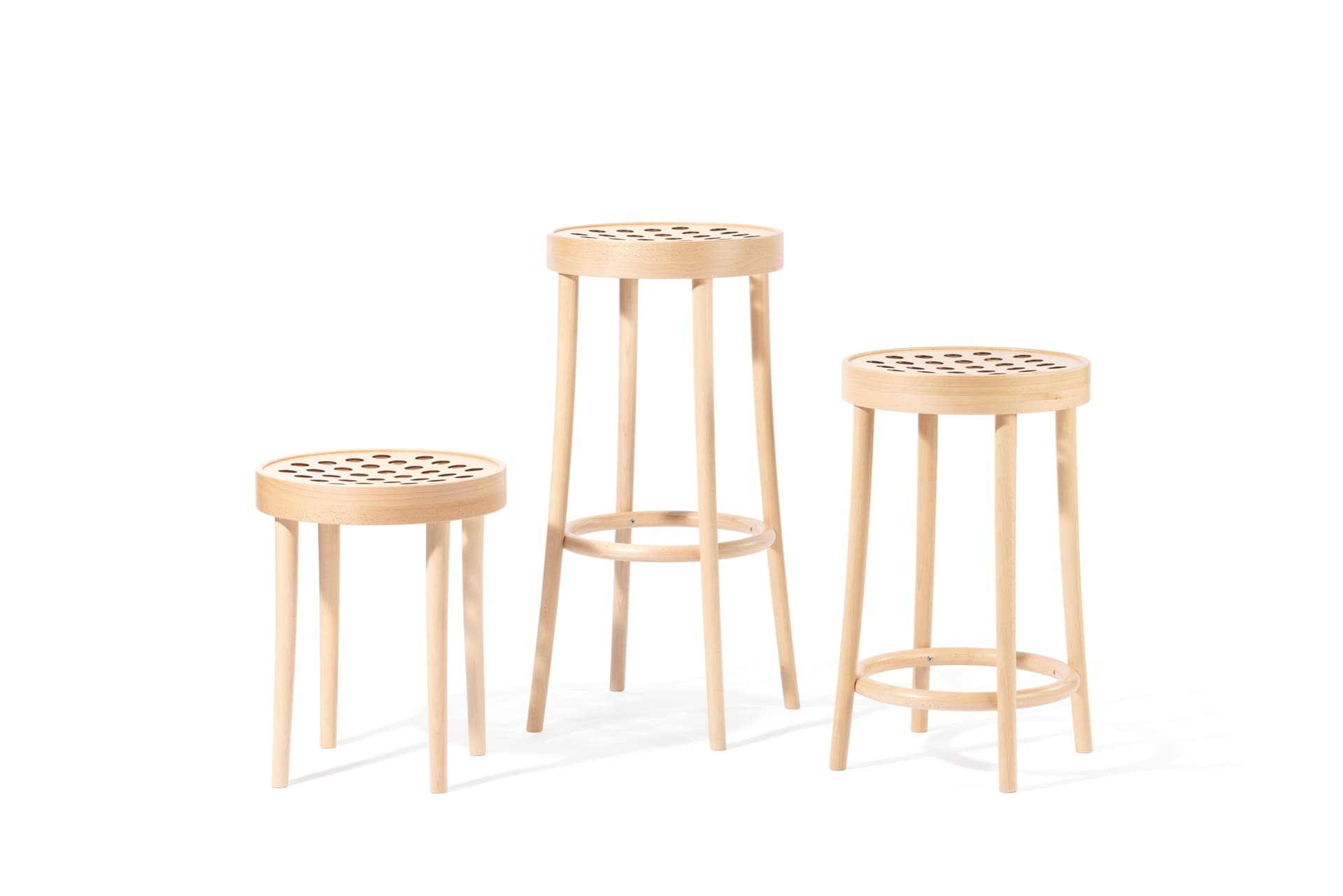 TON
822
Low wooden stool — 6