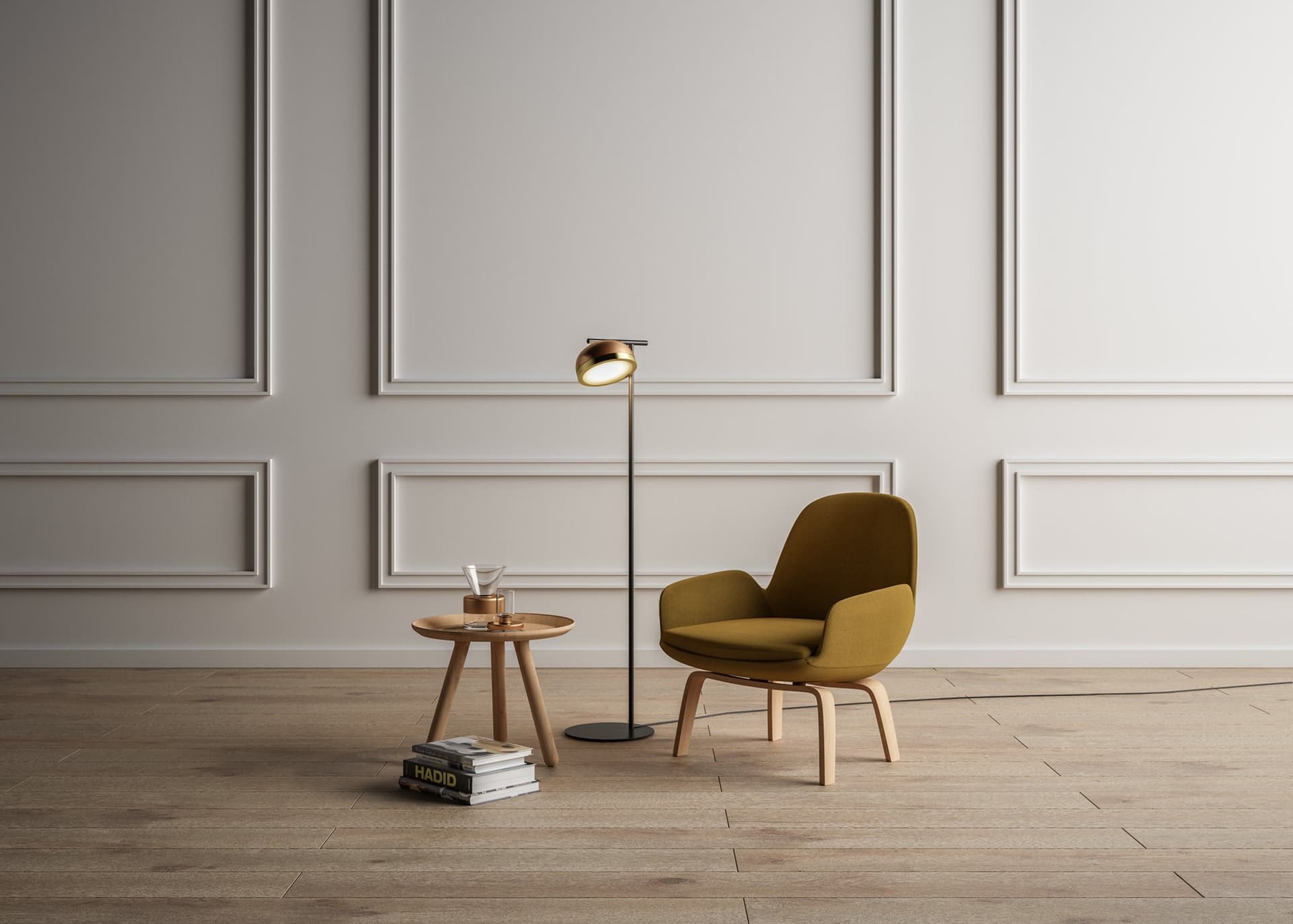 Tooy
MOLLY
Brass floor lamp — 2