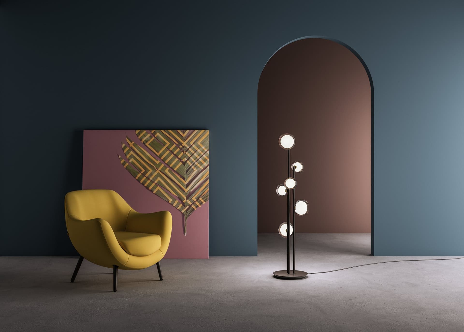 Tooy
NABILA
Metal floor lamp — 3