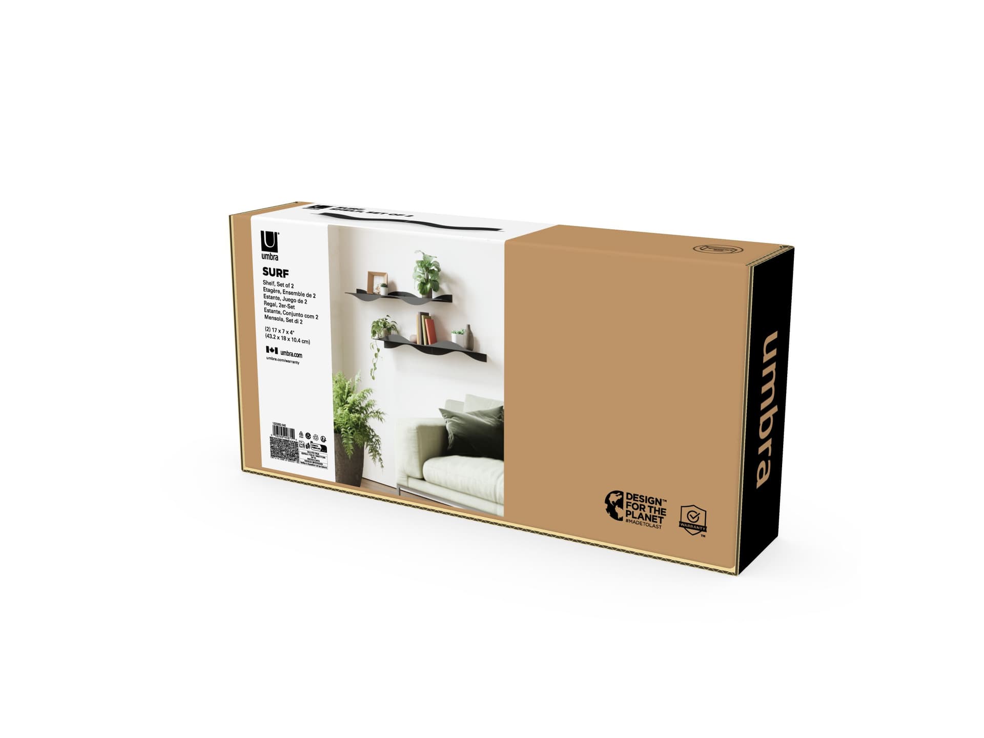 Umbra
SURF
Steel wall shelf — 11