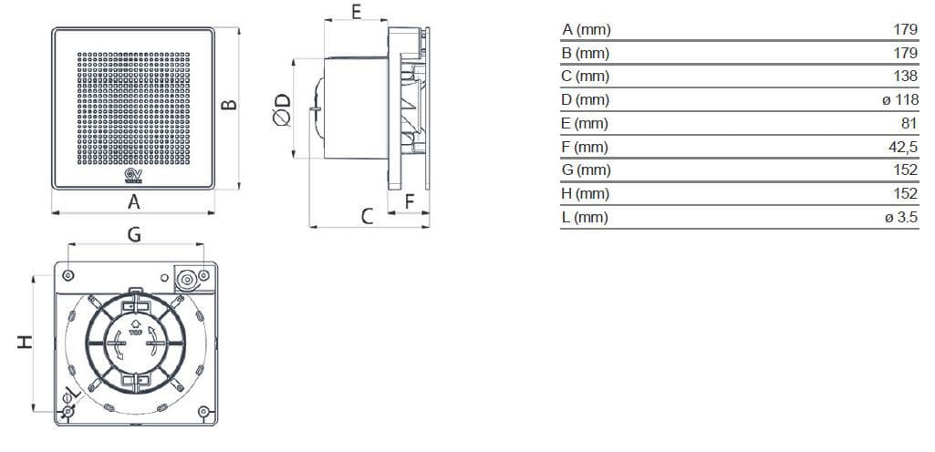 Vortice ME 100/4" ES - Вытяжной вентилятор — 5