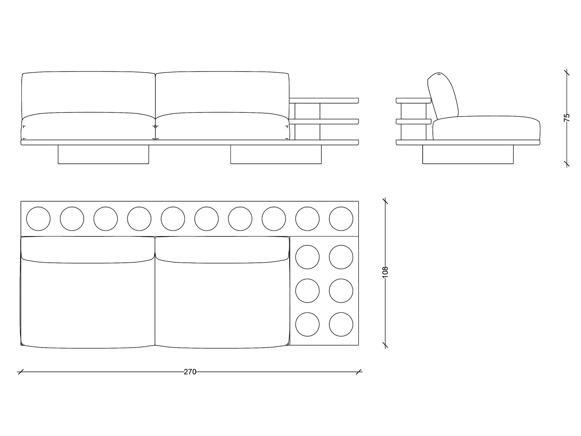 Woak
BLOK
Straight sofa — 7
