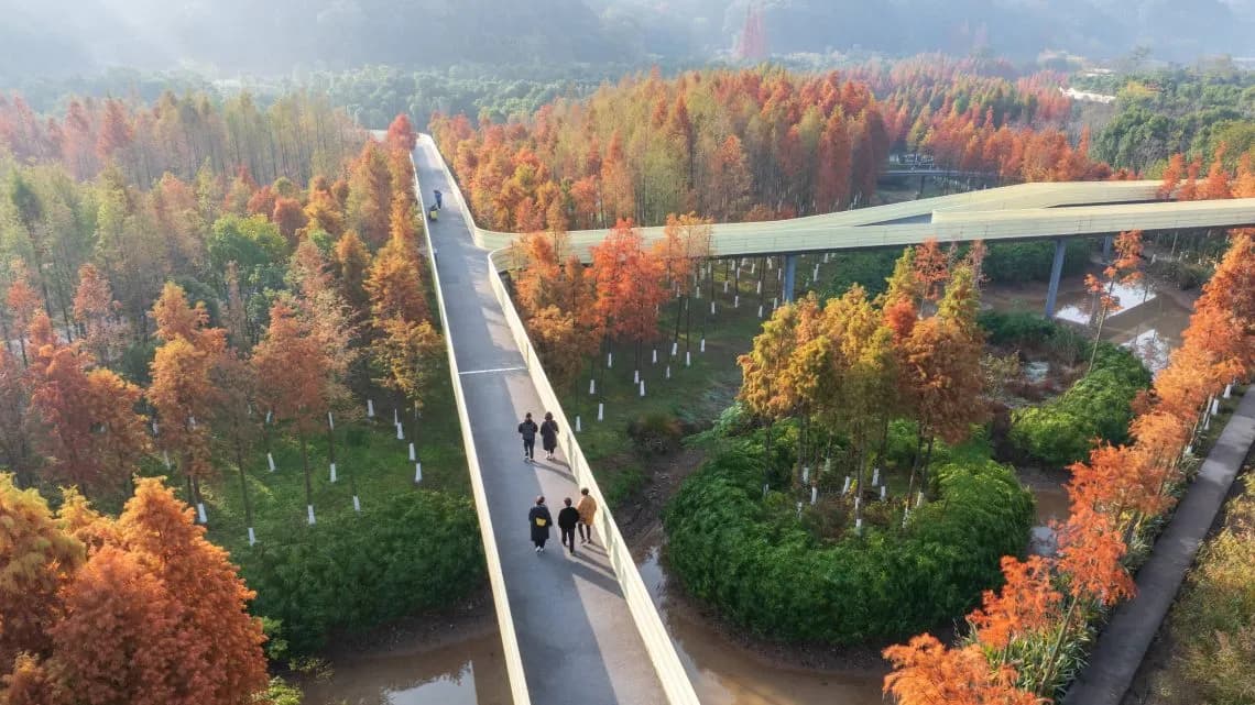 Ландшафт Года (Landscape of the Year 2025) – «Принимая Наводнение»: Экологический Коридор Реки Синьцзян (Embracing Flood: Xinjiang River Ecological Corridor),Turenscape Ландшафт Года (Landscape of the Year 2025) – «Принимая Наводнение»: Экологический Коридор Реки Синьцзян (Embracing Flood: Xinjiang River Ecological Corridor),Turenscape