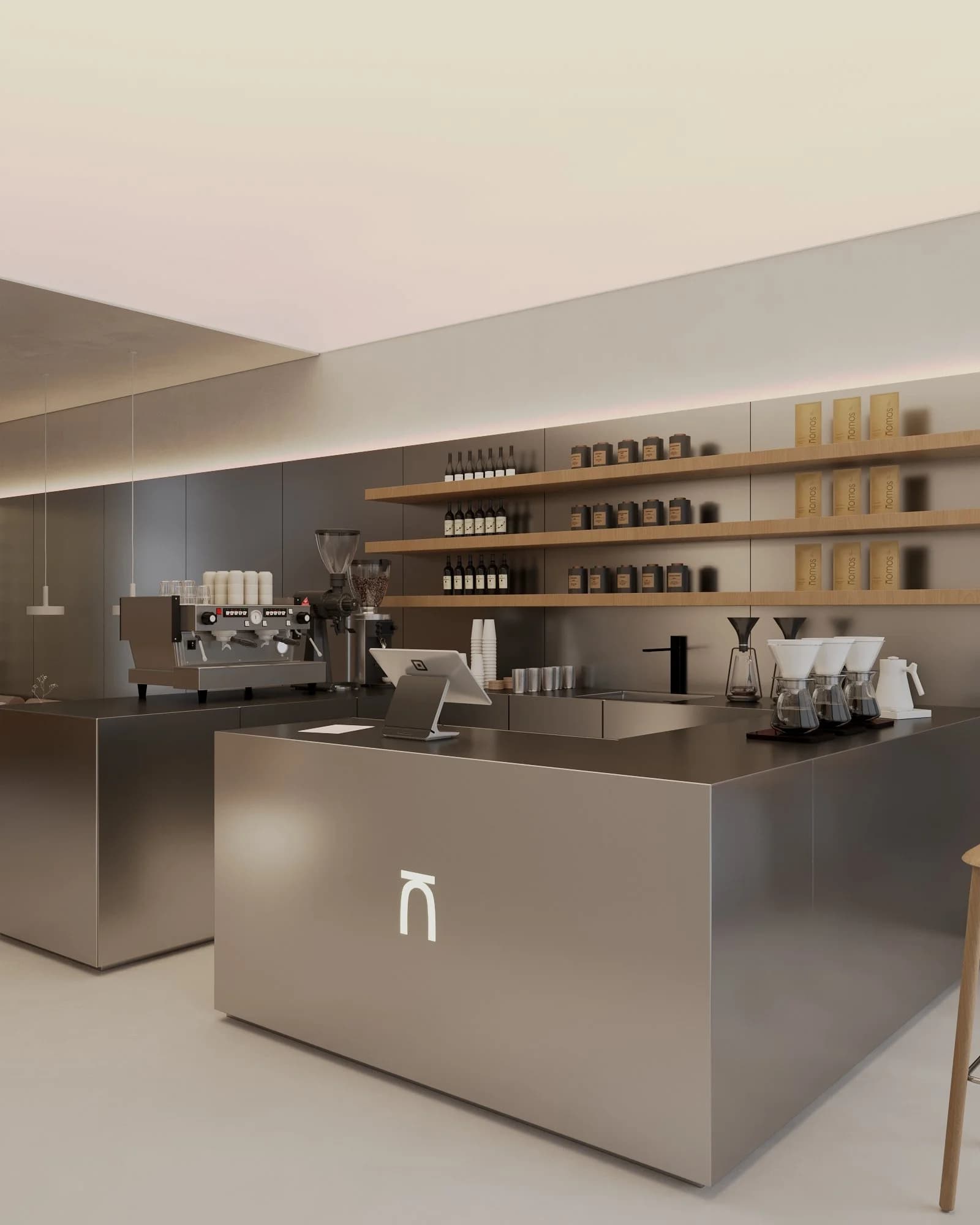 NOMOS COFFEE: Геометрия Стали и Тепло Дерева - 3