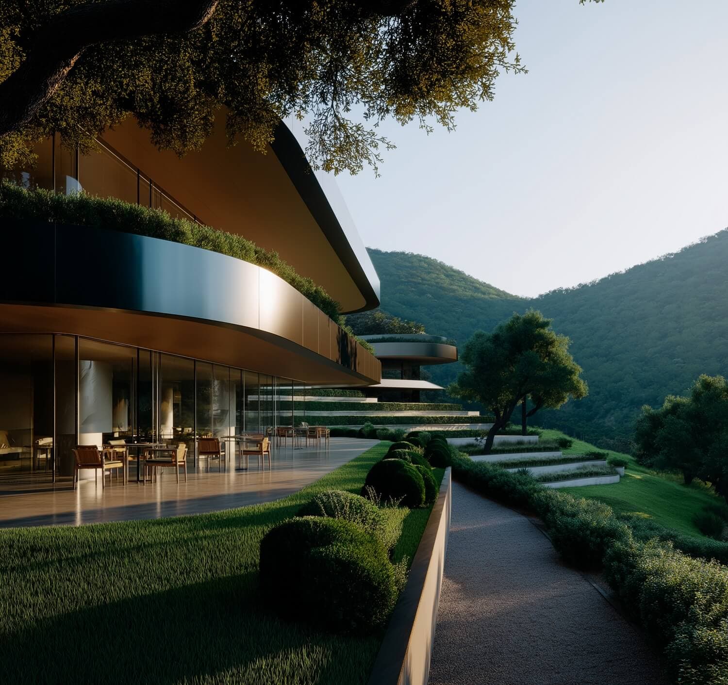 Горный Курорт от Lenz Architects