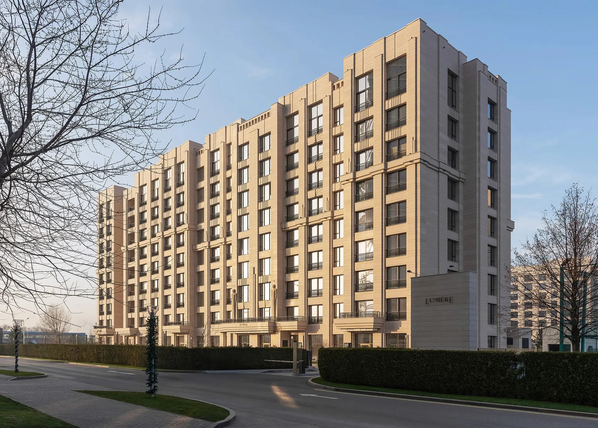 Lumiere. A Residential Complex on the Esentai River Embankment
