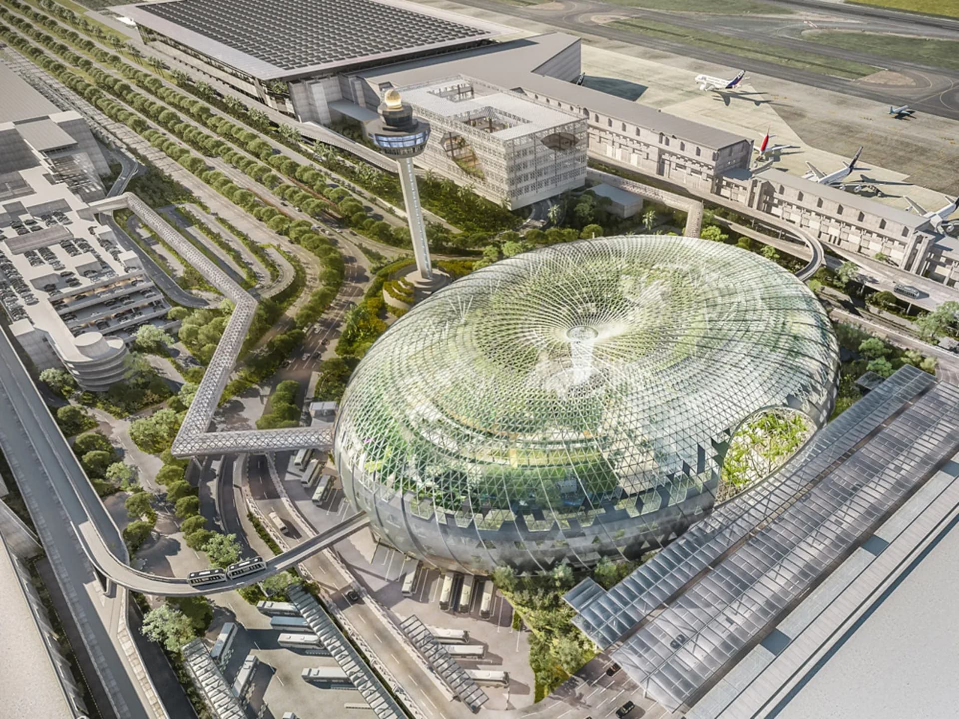 Центральным элементом сингапурского аэропорта Jewel Changi, спроектированного архитектурной фирмой Моше Сафди (Moshe Safdie’s) станет самый высокий в мире искусственный 40-метровый крытый водопад. Центральным элементом сингапурского аэропорта Jewel Changi, спроектированного архитектурной фирмой Моше Сафди (Moshe Safdie’s) станет самый высокий в мире искусственный 40-метровый крытый водопад.