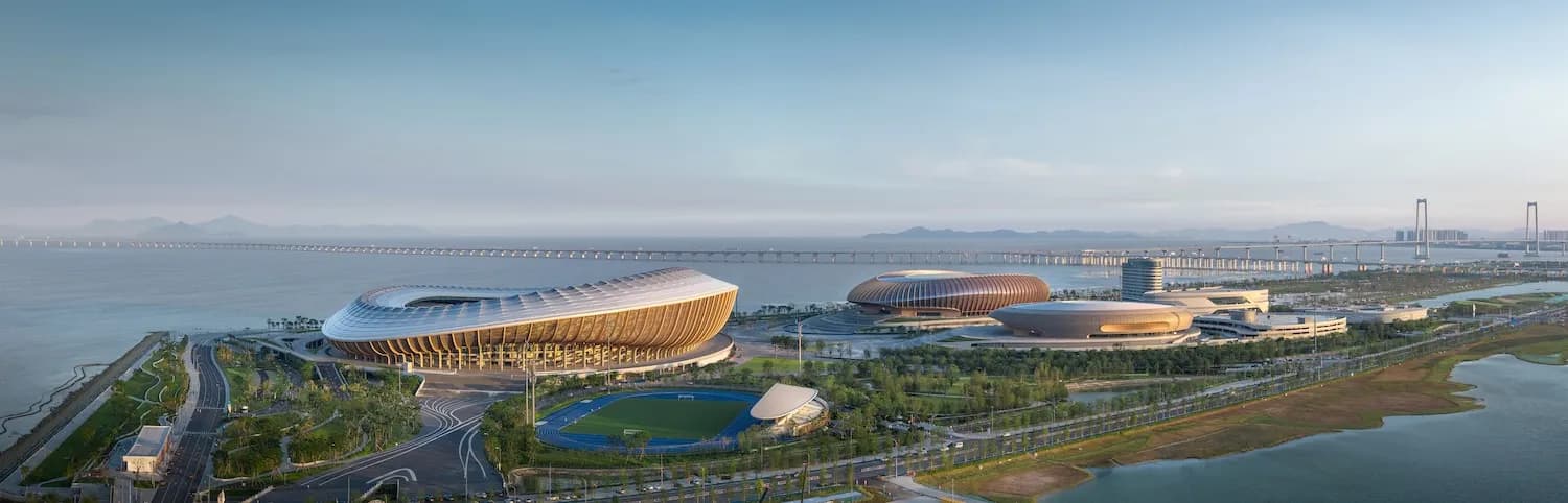 Greater Bay Area Sports Centre: Климатическая адаптация субтропиков — Фото 1 Greater Bay Area Sports Centre: Климатическая адаптация субтропиков — Фото 1