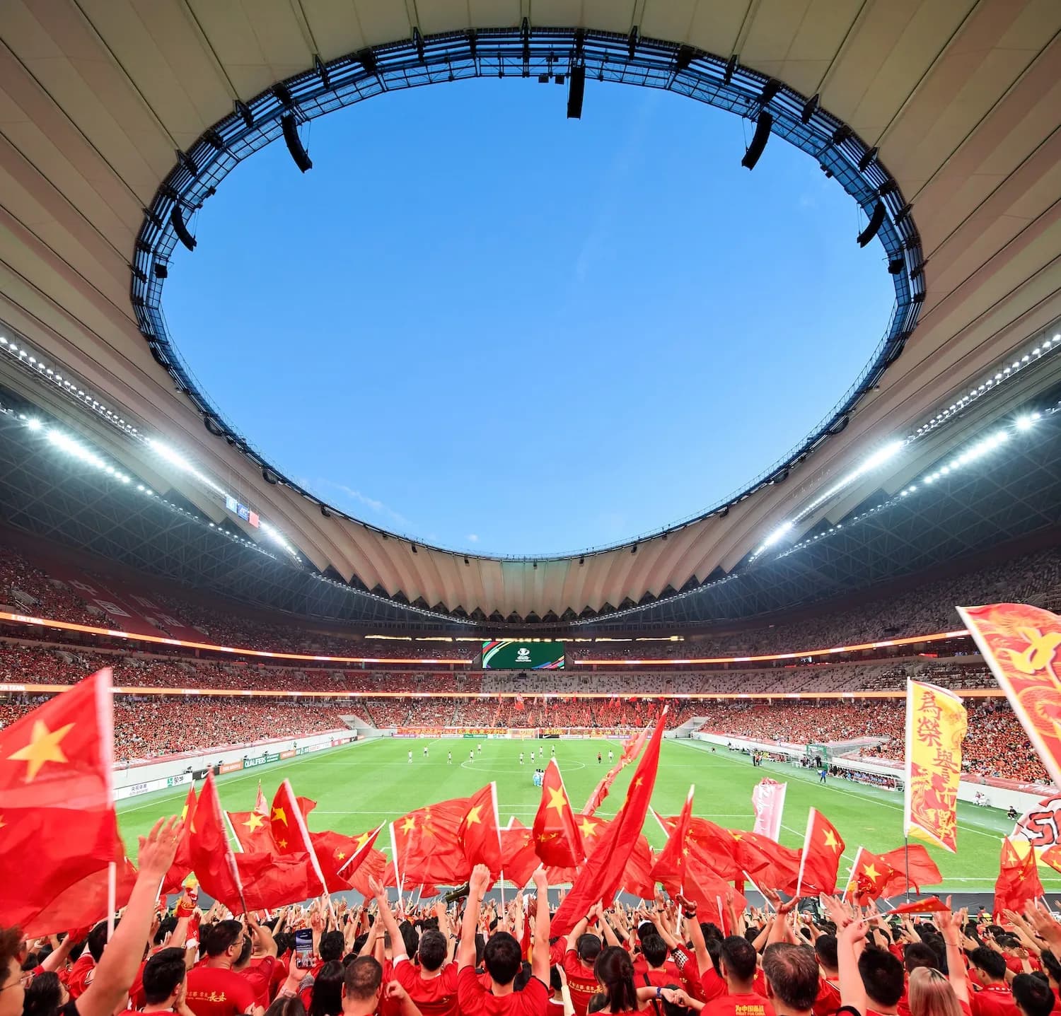 Xi'an International Football Centre: Проницаемость и структурная легкость — Фото 2 Xi'an International Football Centre: Проницаемость и структурная легкость — Фото 2