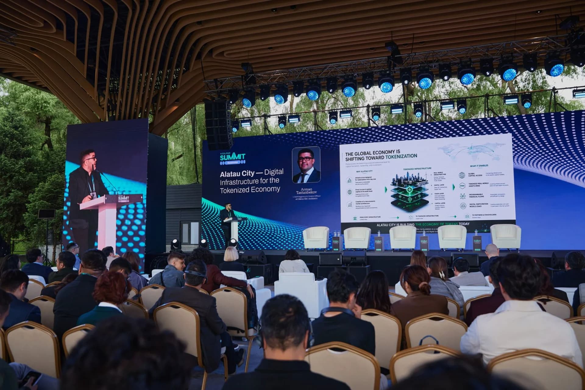 Архитектура цифровой экономики Alatau City на Solana Summit Kazakhstan