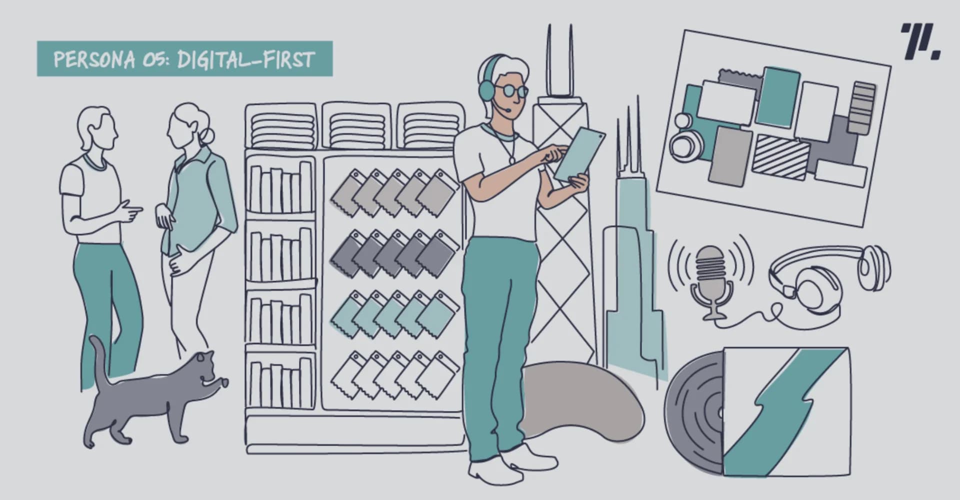 Психотип 05: Digital-First. Изображение: ThinkLab Психотип 05: Digital-First. Изображение: ThinkLab