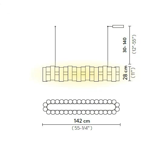 Люстра Slamp La Lollo LINEAR 140