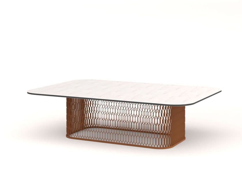 10Deka
VENTURA COFFEE TABLE
Powder coated aluminium garden central coffee table