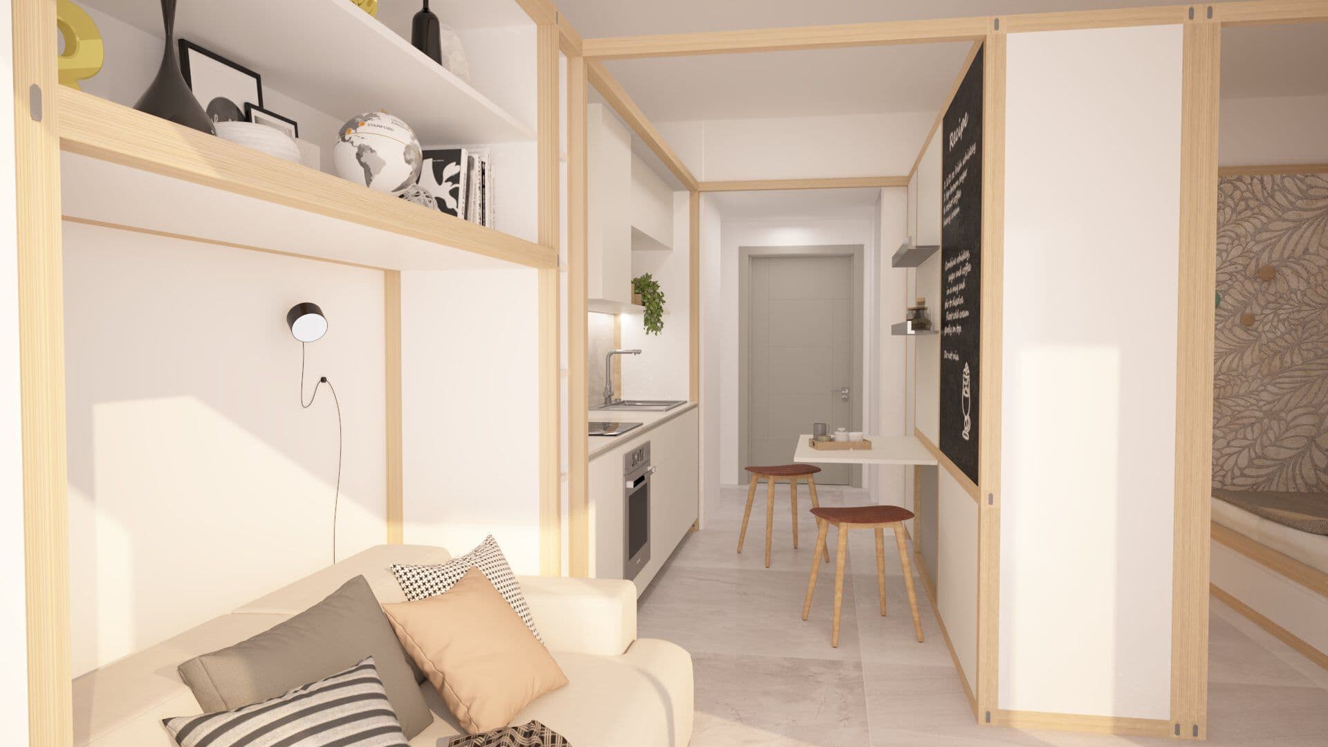 6x6
6x6 - LIVING UNIT
Modular wooden system for living areas