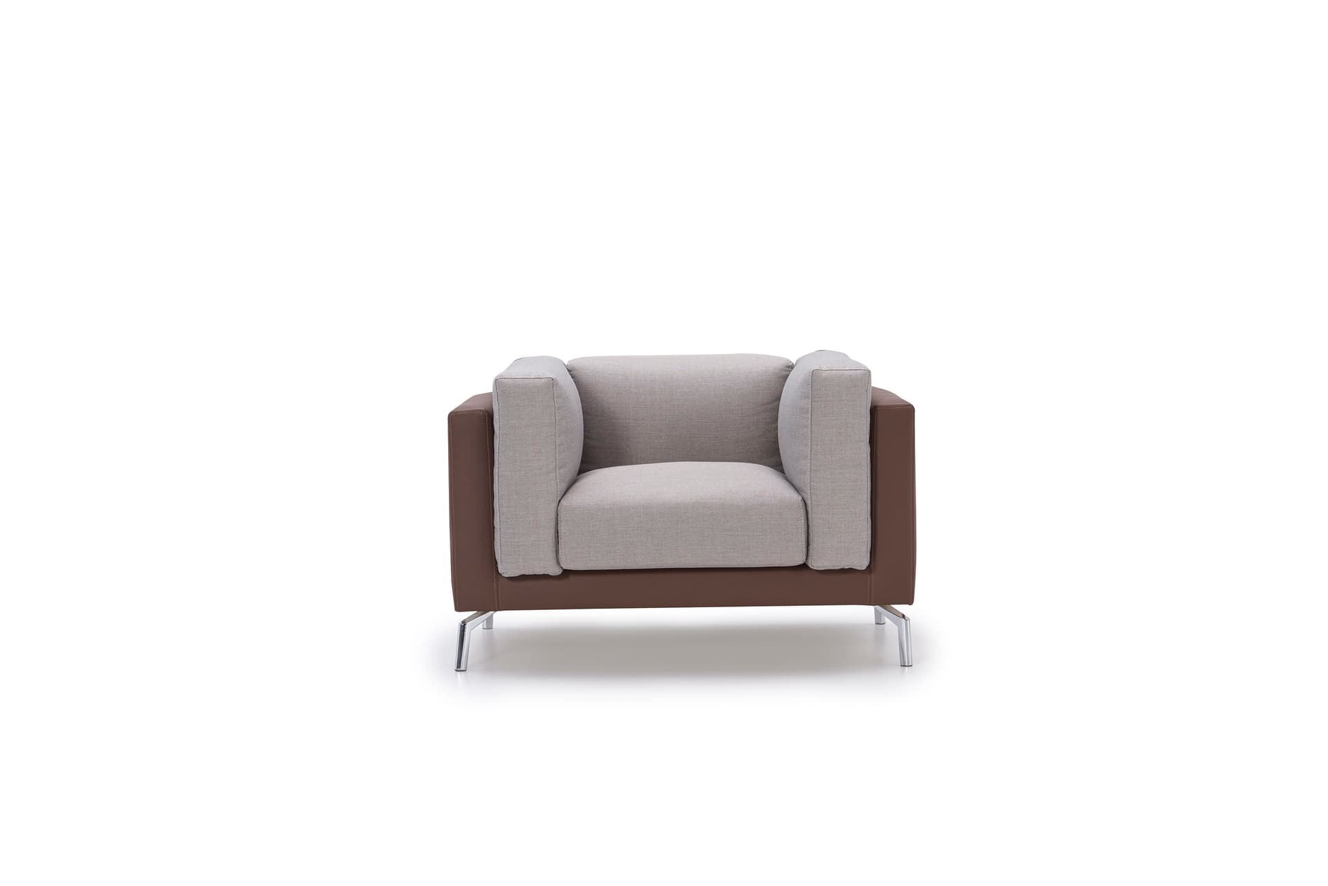 ADDO Furniture
EXE
Leather and fabric armchair with armrests