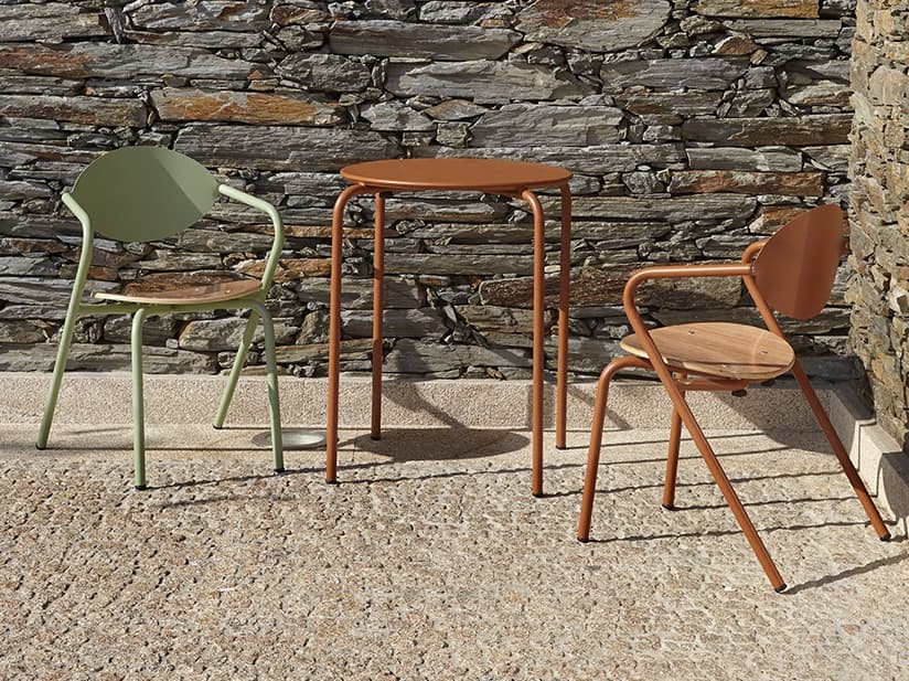 Adico
ARPA
Stackable metal garden chair with armrests
