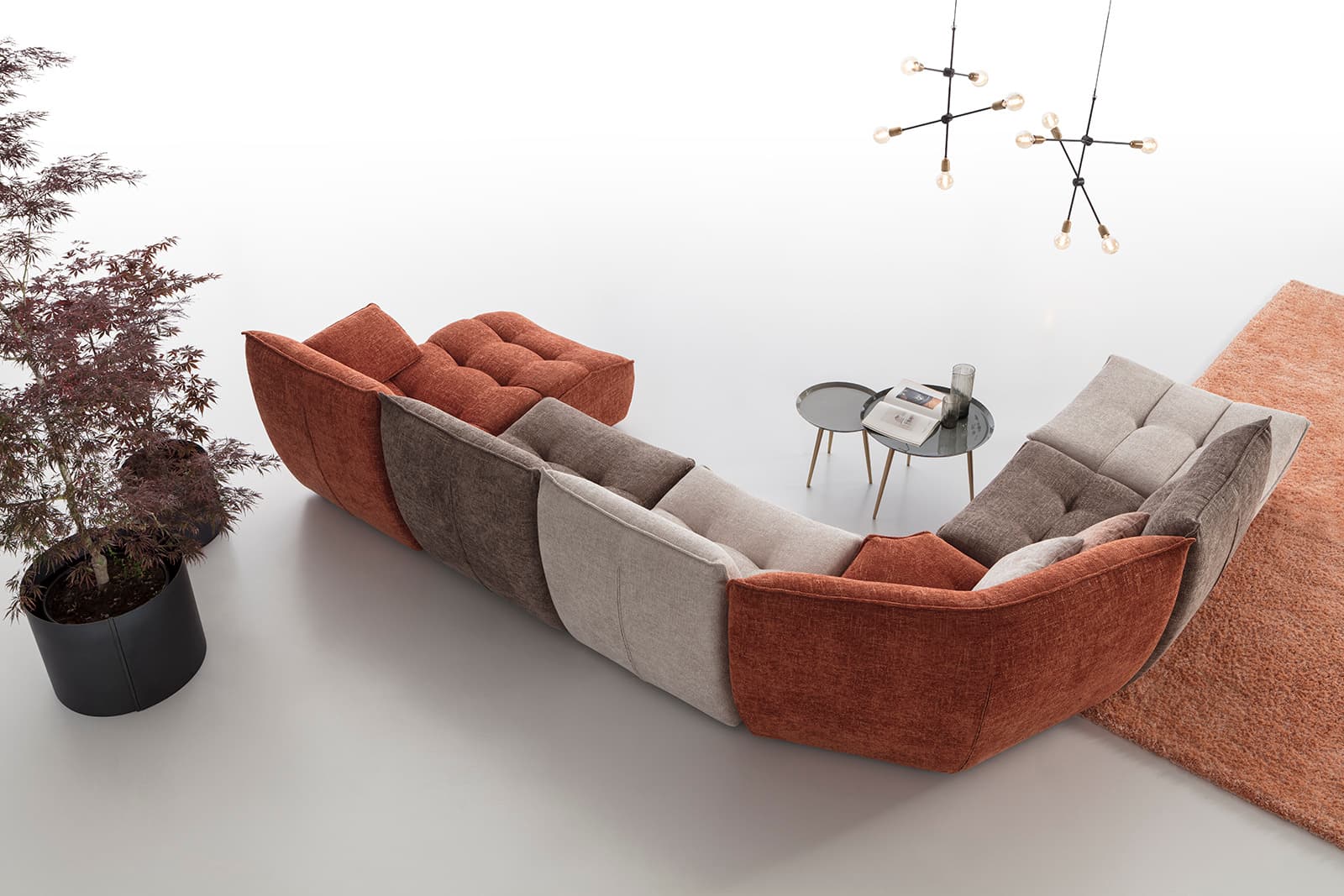 AERRE ITALIA
JINGA
Modular fabric sofa