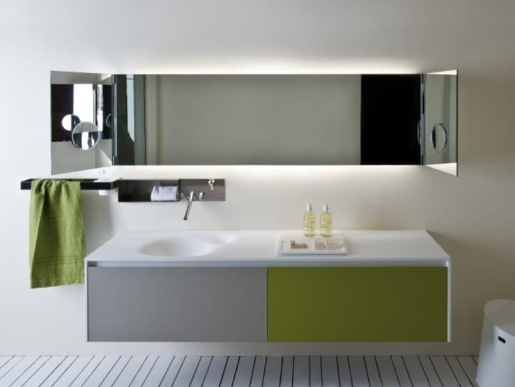 Agape
NARCISO
Wall-mounted rectangular bathroom mirror