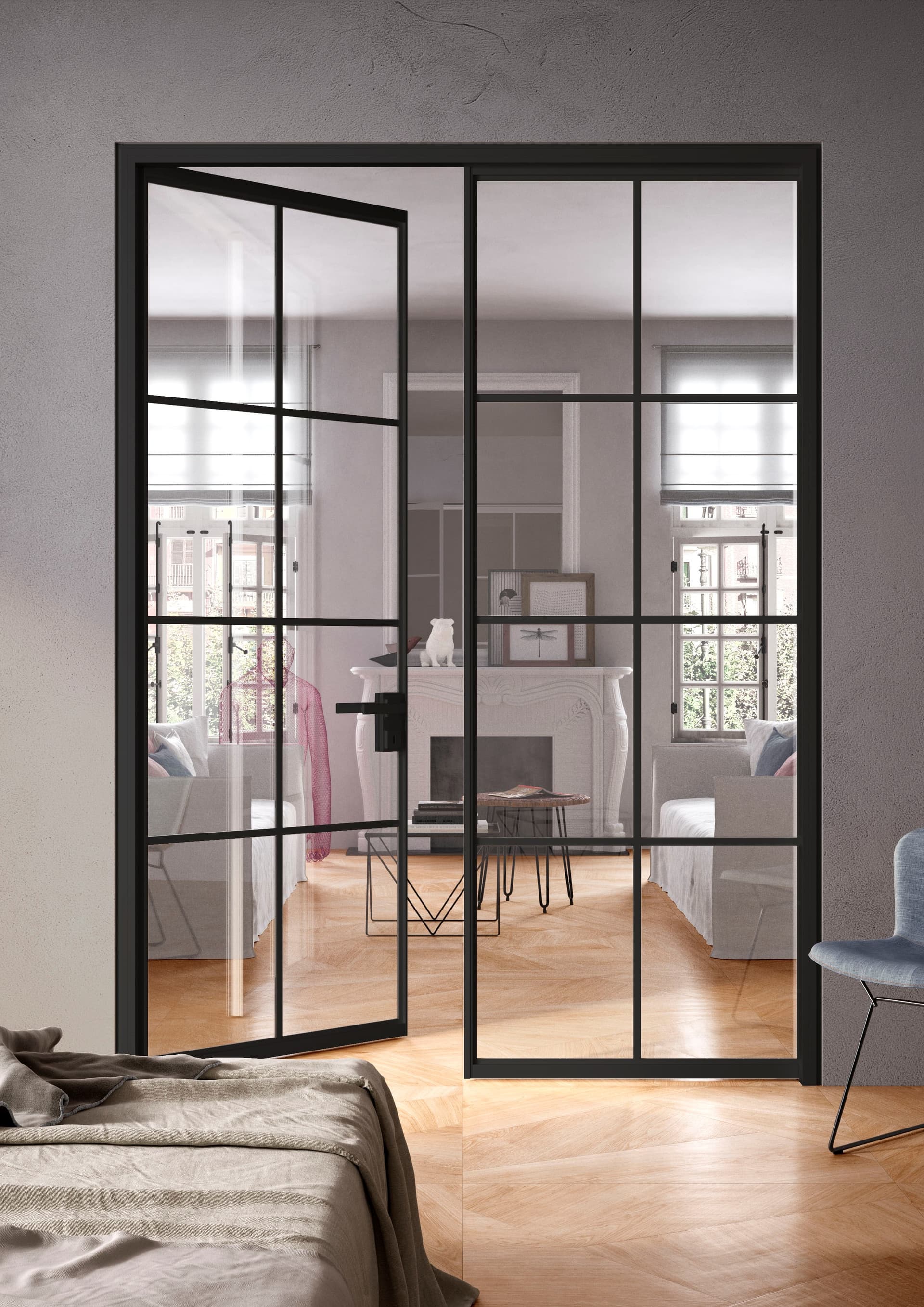 ALBED
QUADRA
Hinged glass door without frame