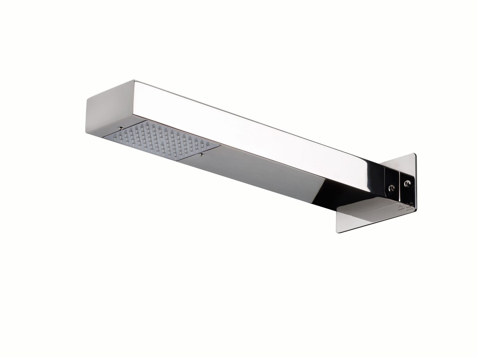 Ama Luxury Shower
DEMETRA
Wall-mounted stainless steel overhead shower with arm