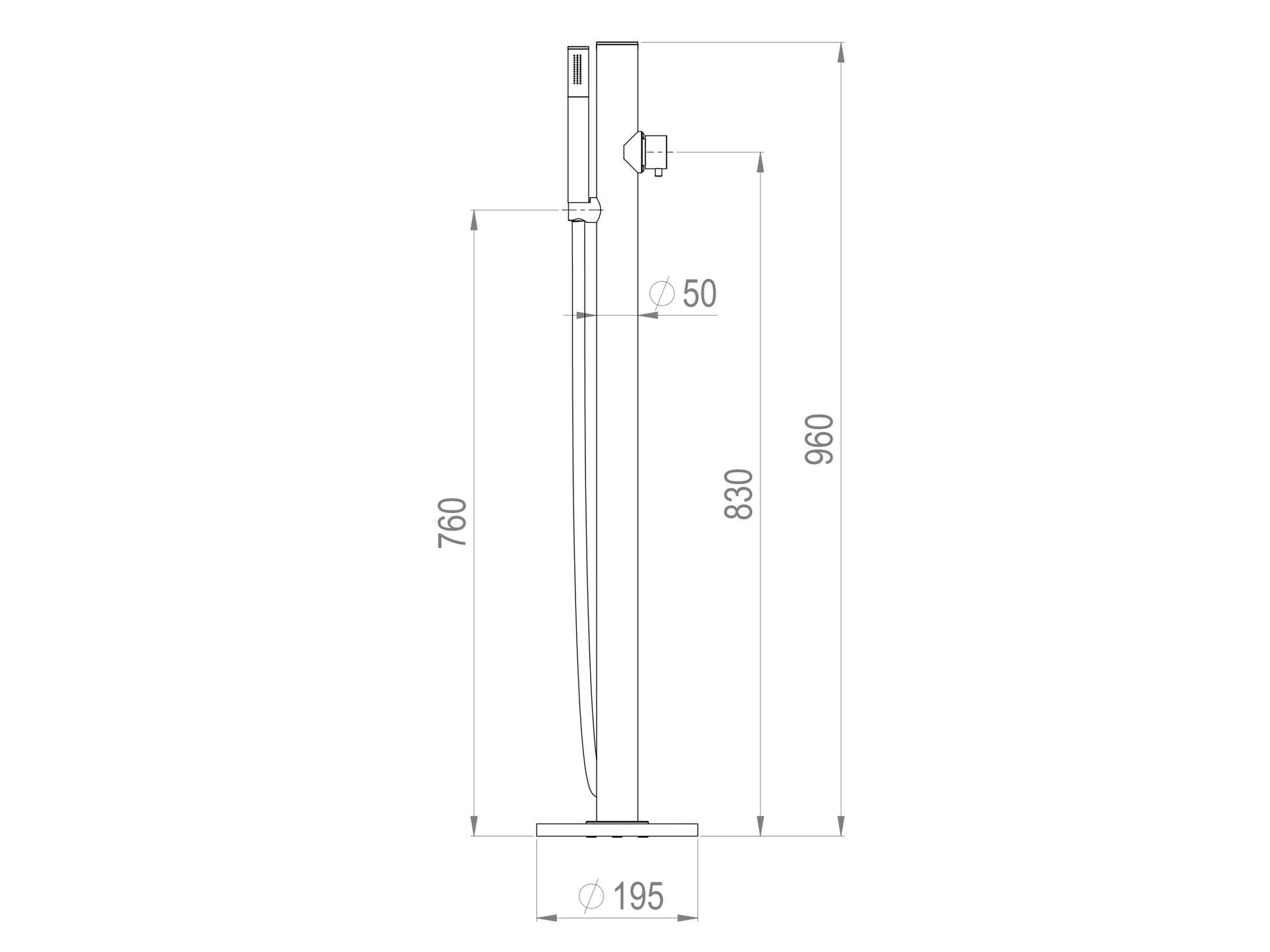 Ama Luxury Shower
MARTE
Stainless steel column with hand shower