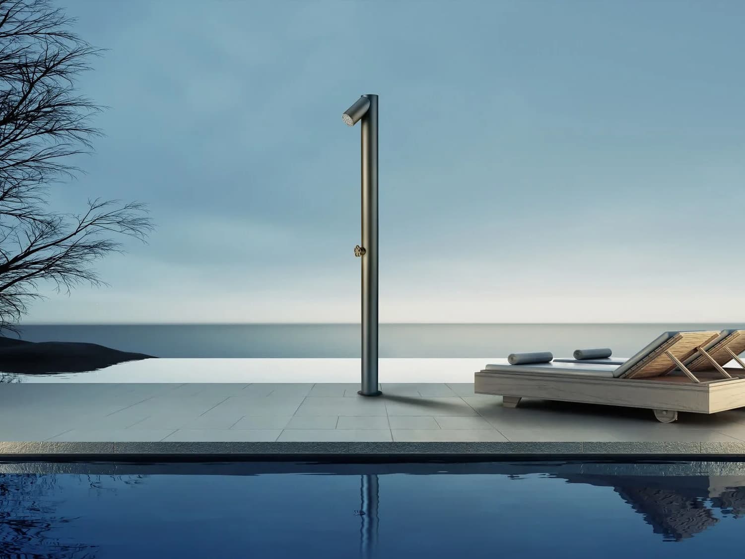 Ama Luxury Shower
SOLARE CHARBON
Solar stainless steel outdoor shower