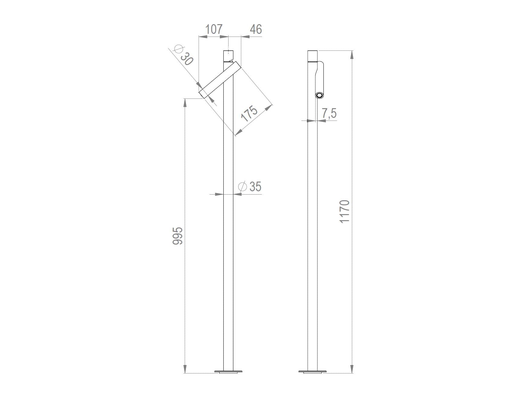 Ama Luxury Shower
STELLA
Floor standing stainless steel washbasin mixer