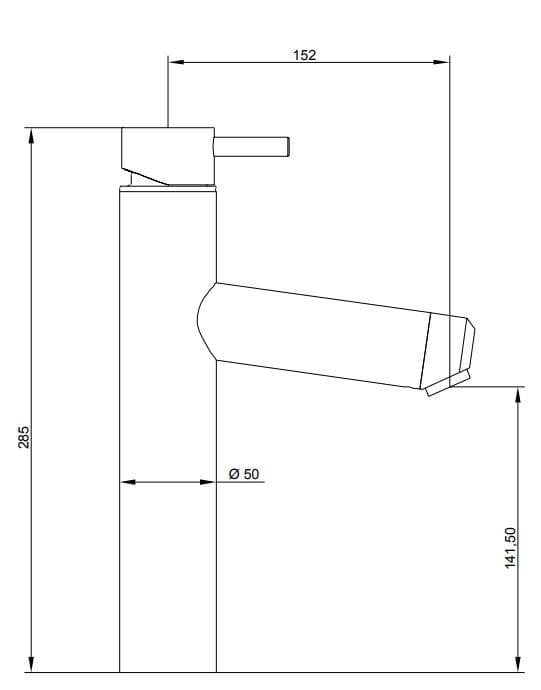 Ama Luxury Shower
VENERE
Countertop stainless steel washbasin mixer