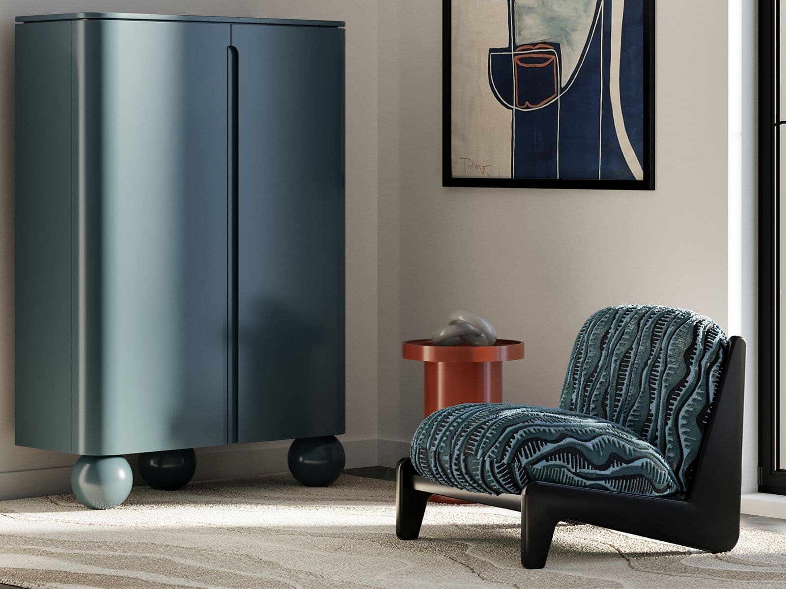 ANA ROQUE INTERIORS
MOON
Wooden highboard with doors