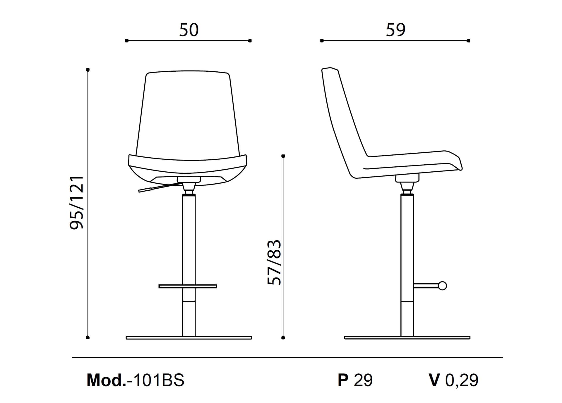 Ares Line
JOLLY
Height-adjustable office stool