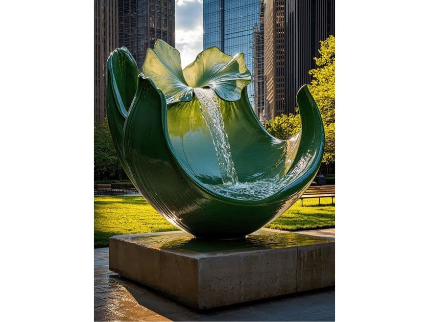 Ariete Art
FLOWER OF WATER
Colored steel fountain / sculpture