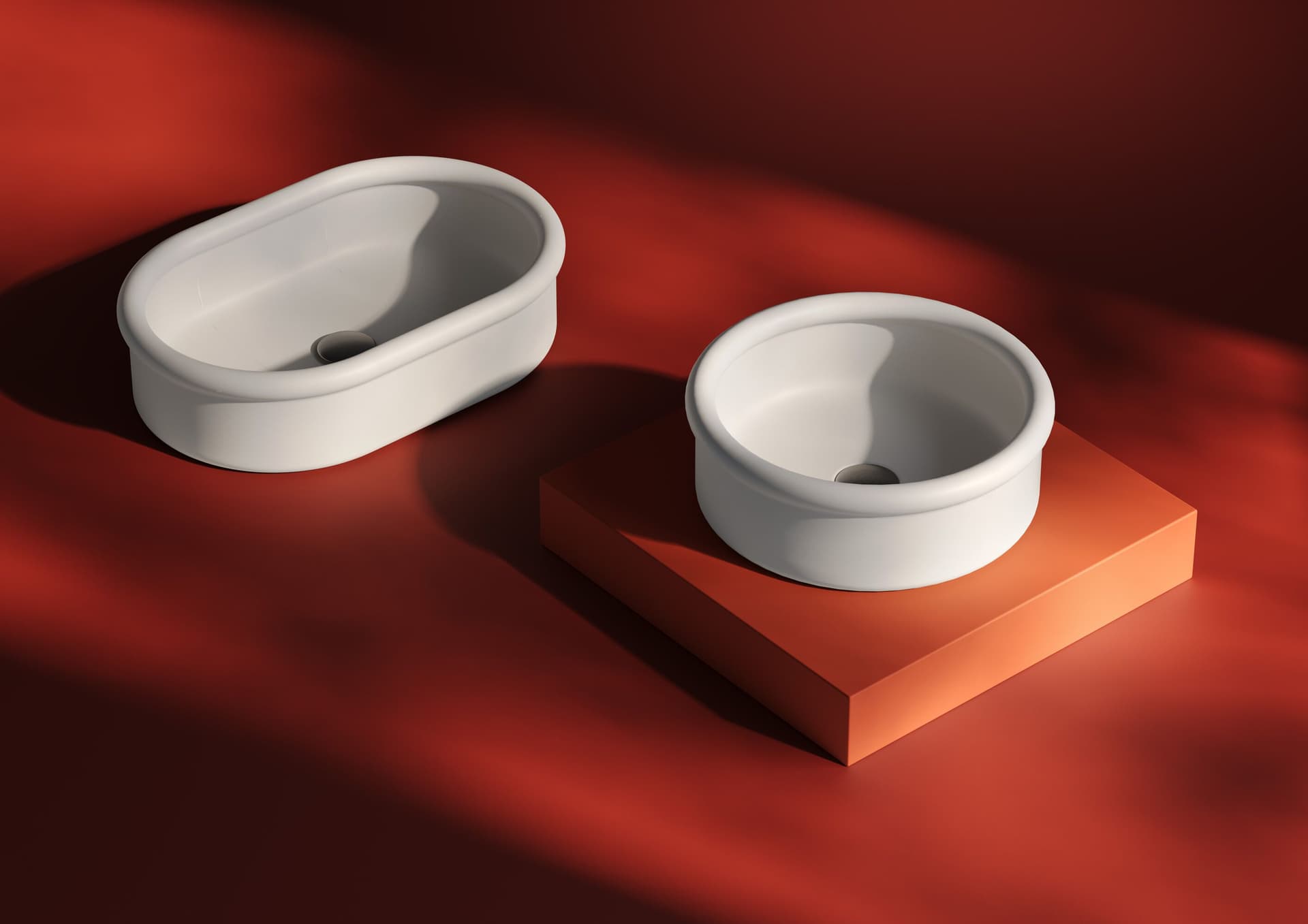 Artceram
BRERA
Round countertop ceramic washbasin