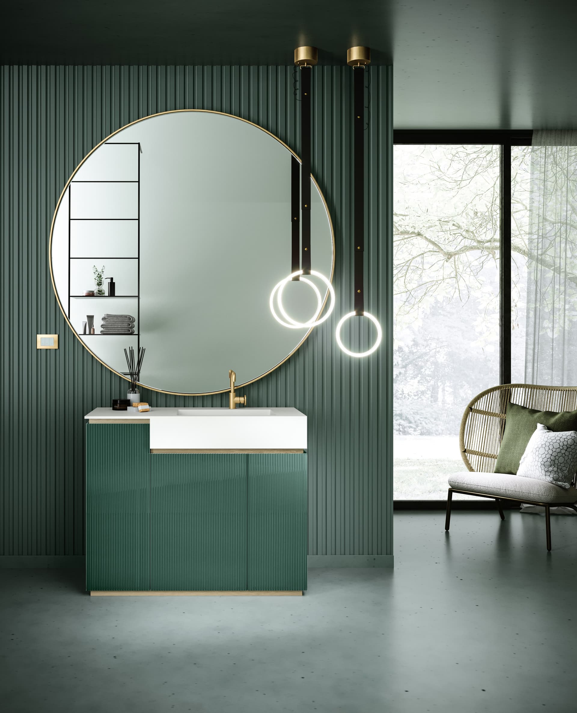ARTELINEA
FUSION
Floor-standing single sectional crystal vanity unit