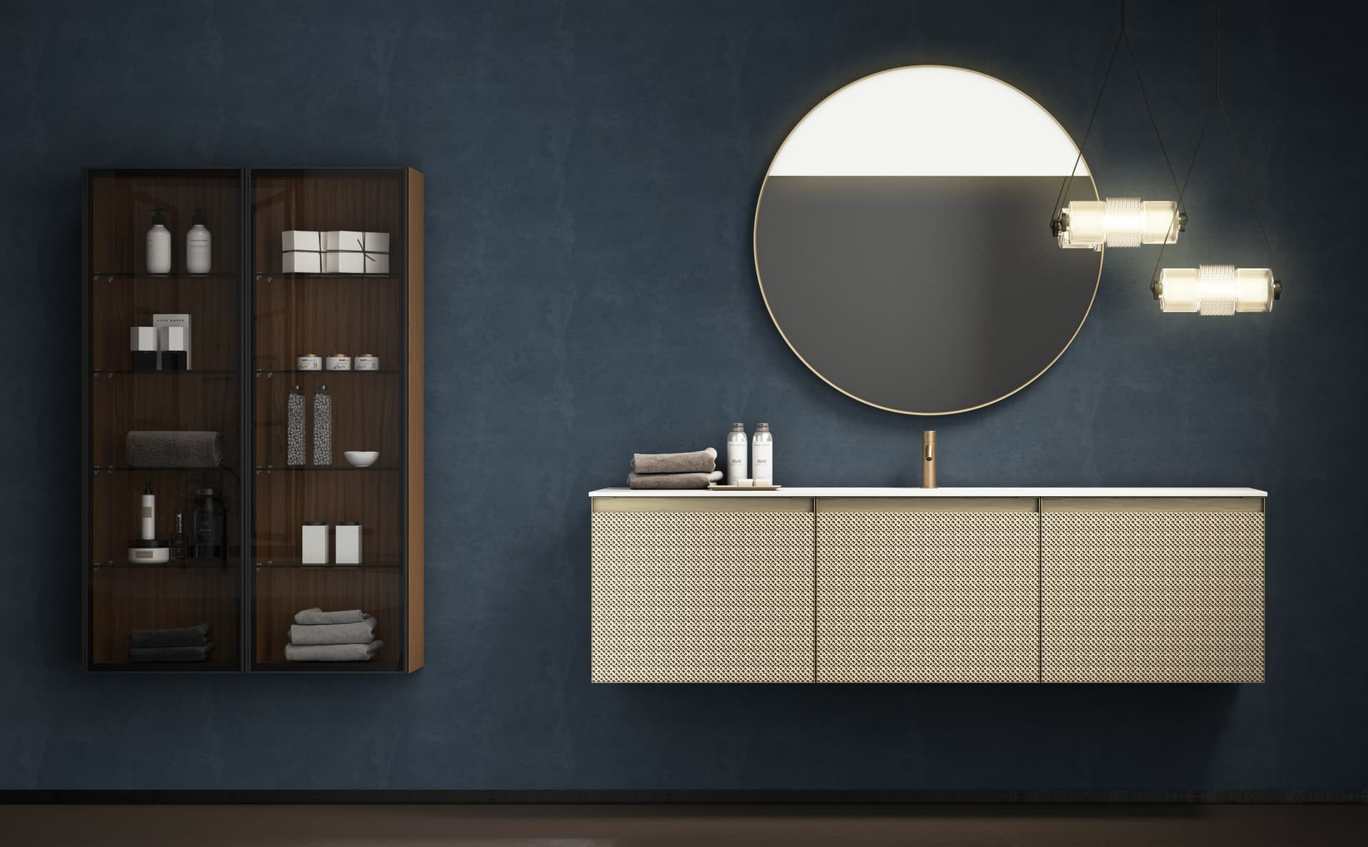 ARTELINEA
+SKIN
Wall-mounted sectional Laminam® vanity unit