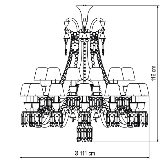 Baccarat
ZÉNITH FAUNACRYSTOPOLIS
Crystal chandelier