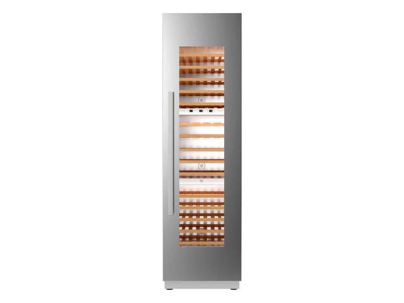 Bertazzoni RWC60S5TPNS - Винный холодильник с встроенными светильниками и стеклянной дверцей