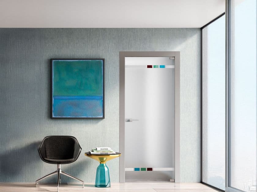 Bertolotto Porte
ALASKA 3406 EXTRA CLEAR FROSTED GLASS
Hinged glass door