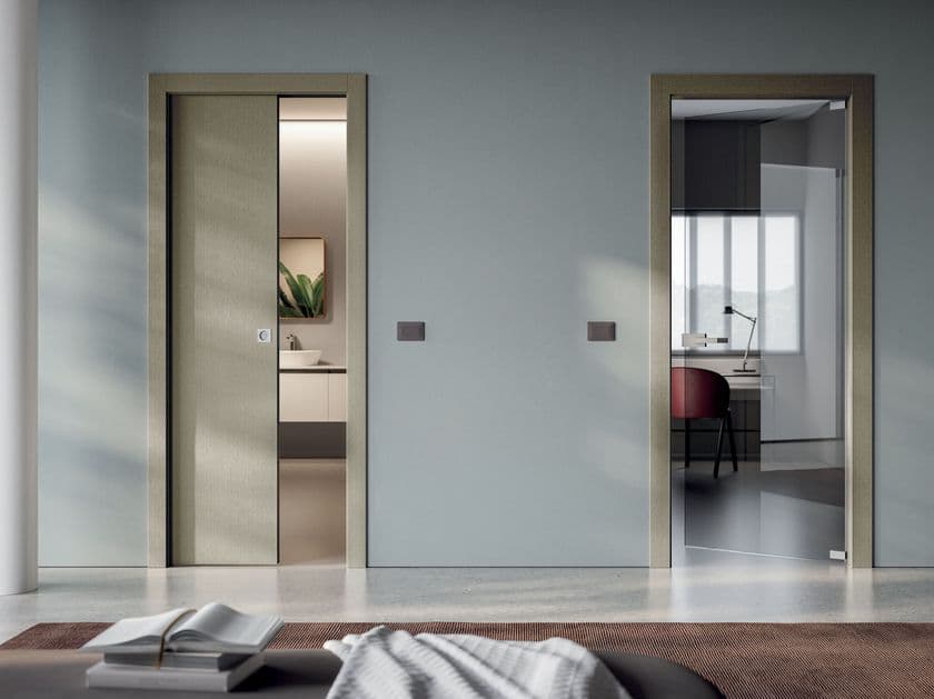 Bertolotto Porte
TEXTILE BASALTO
Wooden internal pocket sliding door