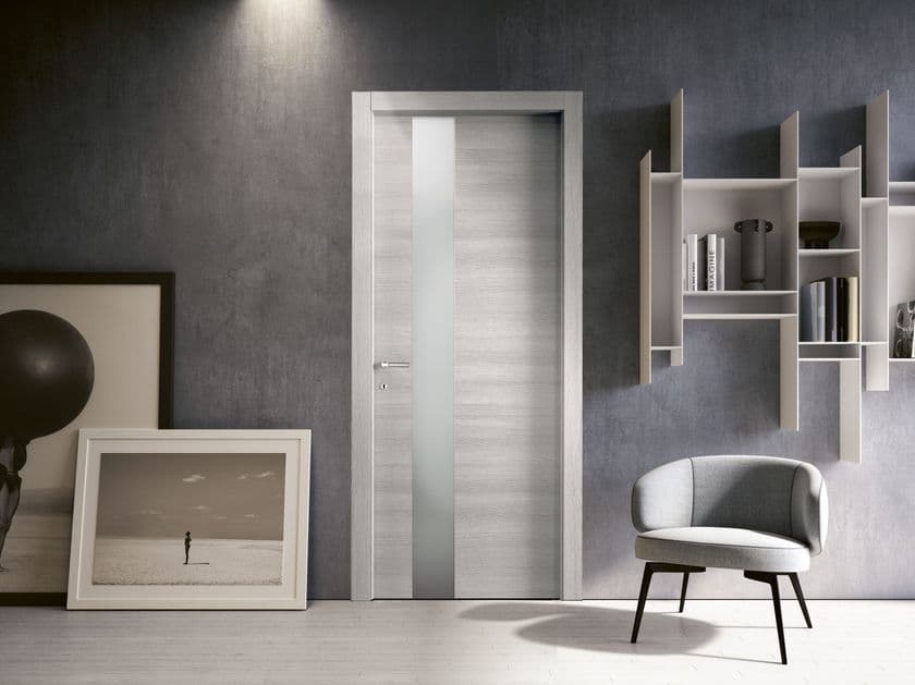 Bertolotto Porte
TRAME 111V EXTRA LIGHT SATINISED SPELT
Hinged wood and glass door