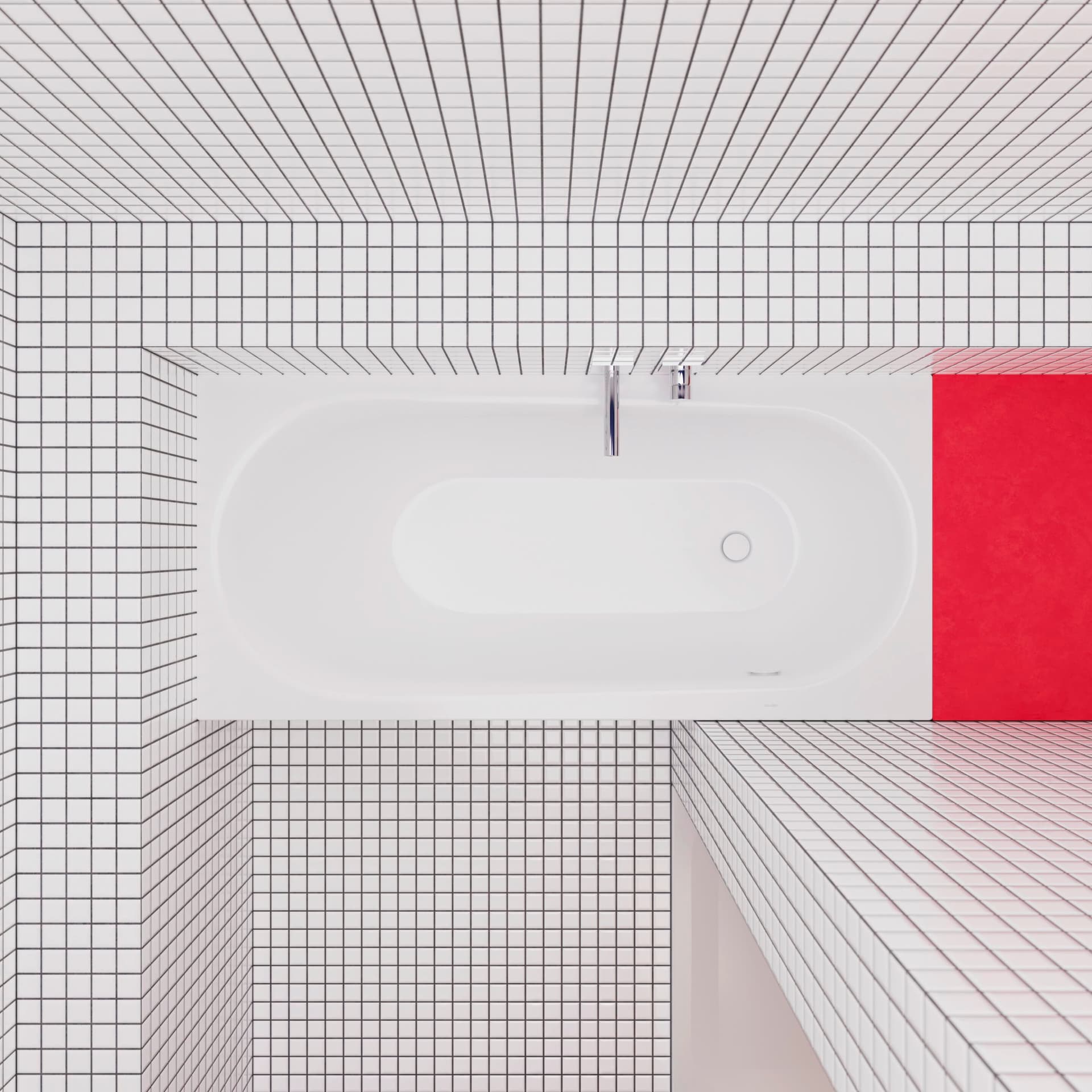 Bette
BETTECOMODO
Rectangular enamelled steel bathtub